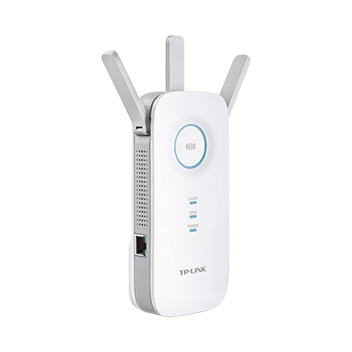 REPETIDOR / EXTENSOR DE COBERTURA WIFI AC, 1750 MBPS, DOBLE BANDA 2.4 GHZ Y 5 GHZ, CON 1 PUERTO 10/100/1000 MBPS, 3 ANTENAS EXTERNAS-Redes WiFi-TP-LINK-RE450-Bsai Seguridad & Controles