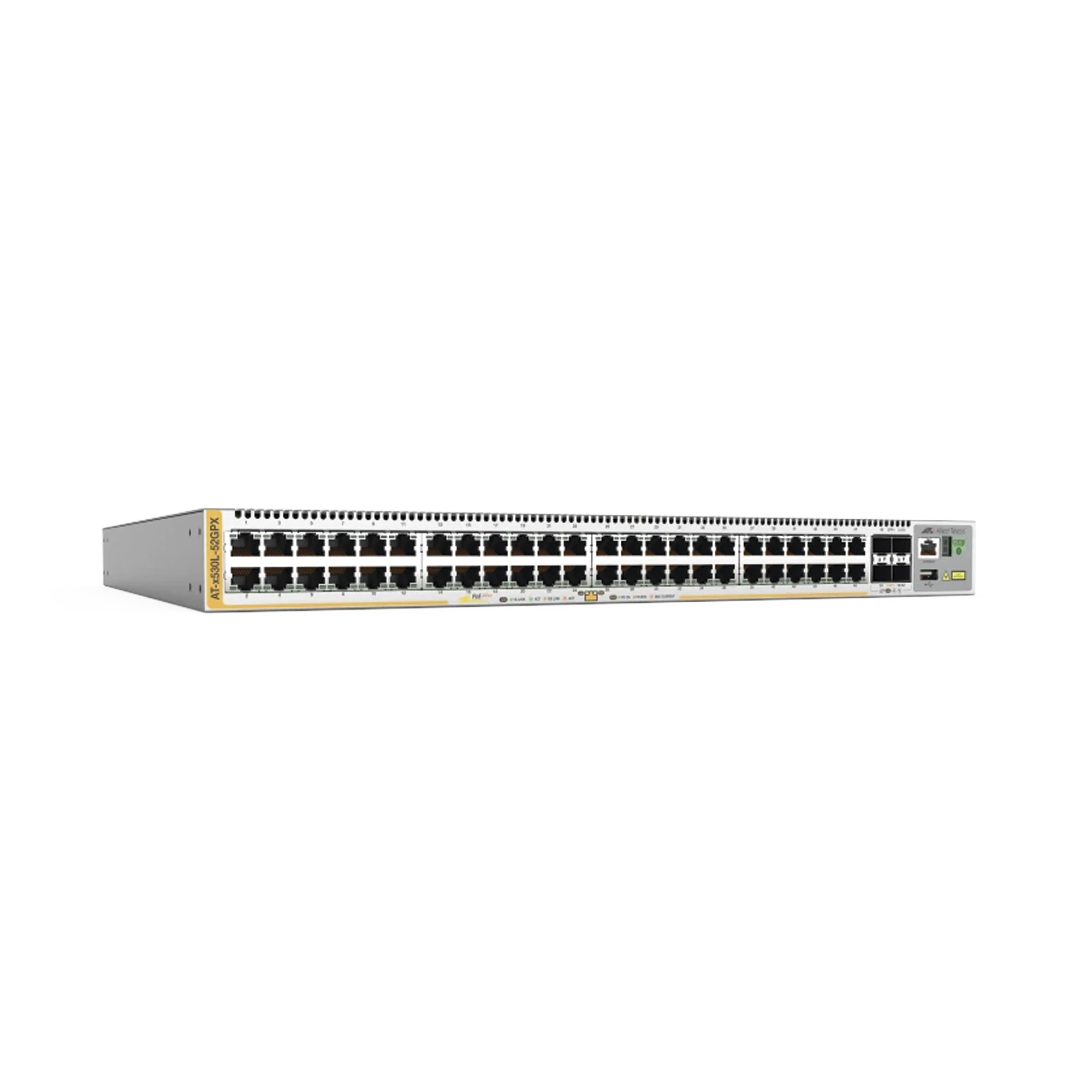 SWITCH L3 STACKABLE, 48X 10/100/1000-T POE+, 4X SFP+, 740W, FUENTE REDUNDANTE (TAA COMPLIANT VERSION)-Networking-ALLIED TELESIS-Bsai Seguridad & Controles
