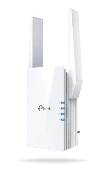 TP-LINK RE505X - REPETIDOR DE SEÑAL WIFI, AX1500, WIFI 6, DOBLE BANDA 2.4GHZ (300MBPS) Y 5GHZ (1200MBPS) , ONE MESH, INDICADOR INTELIGENTE DE SEÑAL, MODO PUNTO DE ACCESO, 2 ANTENAS EXTERNAS, 1 PUERTO 10/100/1000MBPS ETHERNET (RJ45)-Repetidores WIFI-TP-LINK-Bsai Seguridad & Controles