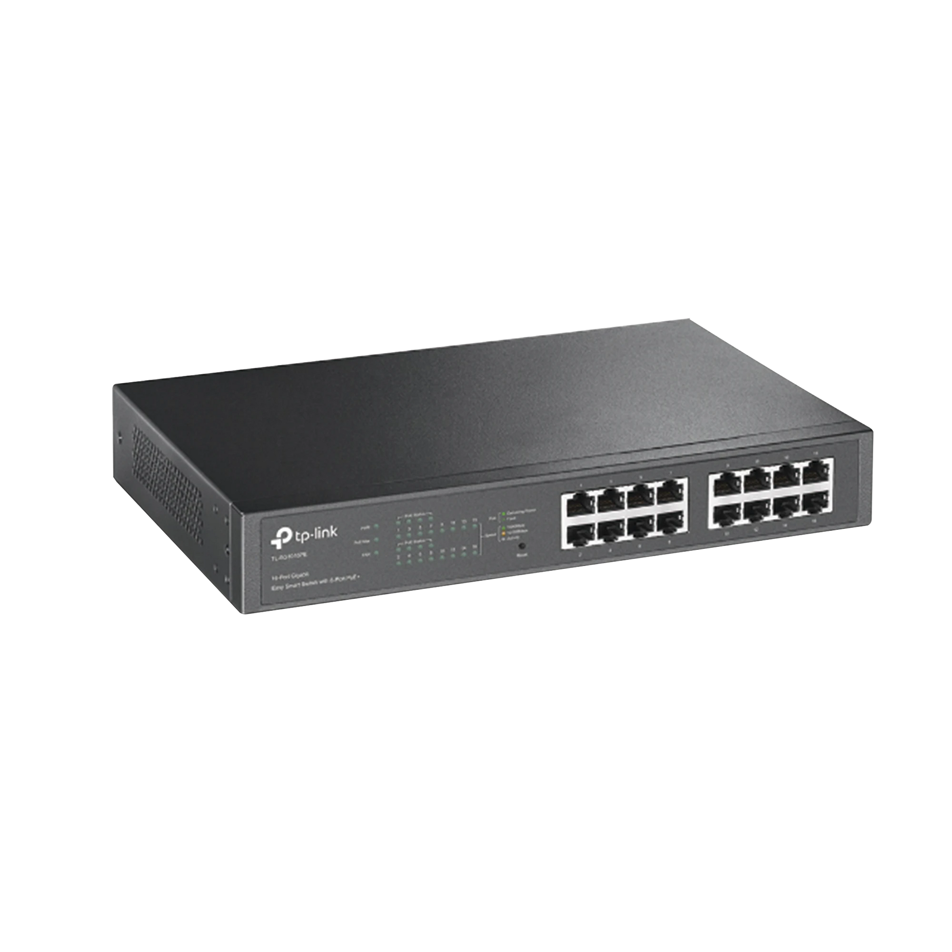 SWITCH EASY SMART POE+, 16 PUERTOS 10/100/1000MBPS, 8 PUERTOS POE+, 150W-Switches-TP-LINK-Bsai Seguridad & Controles