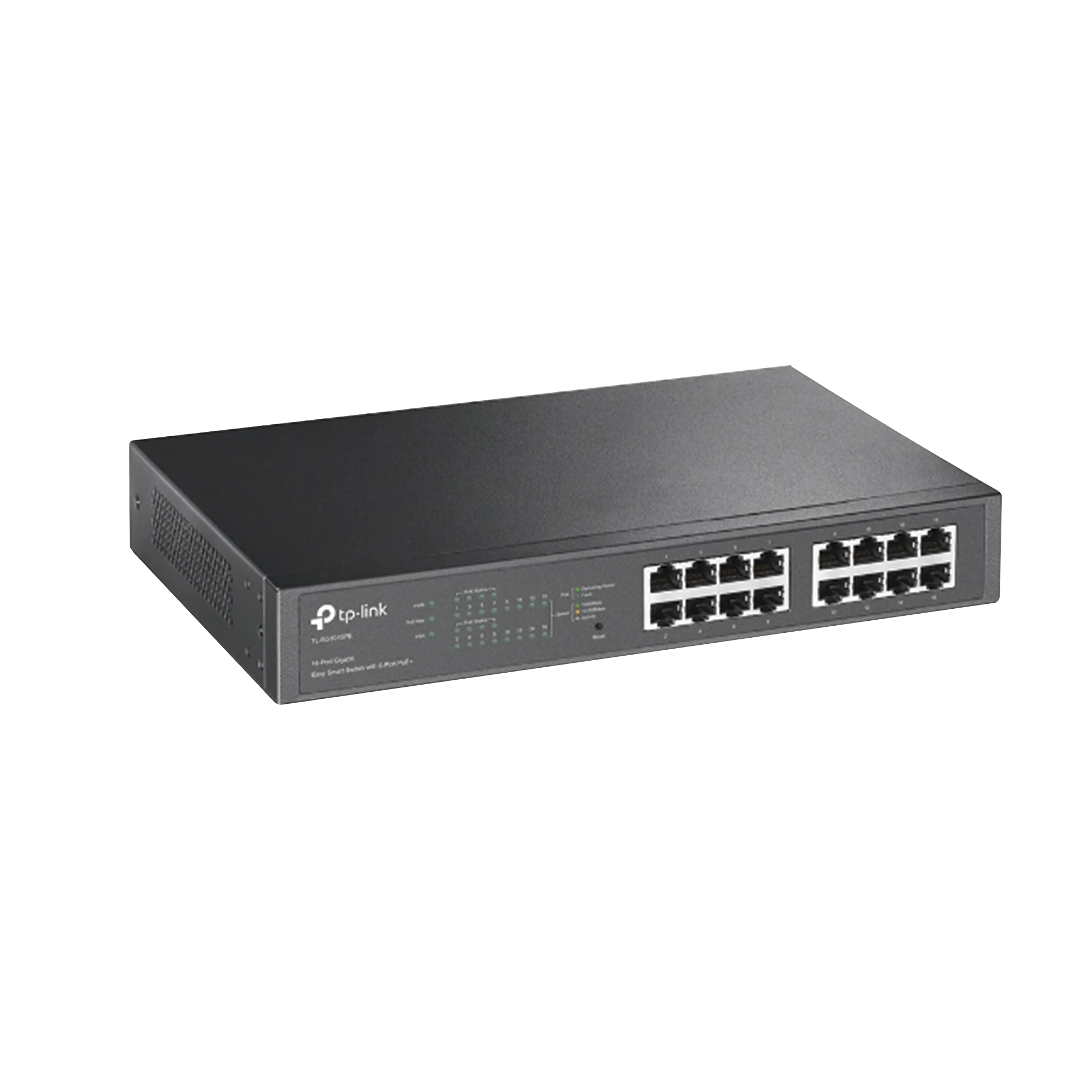 SWITCH EASY SMART POE+, 16 PUERTOS 10/100/1000MBPS, 8 PUERTOS POE+, 150W-Switches-TP-LINK-Bsai Seguridad & Controles