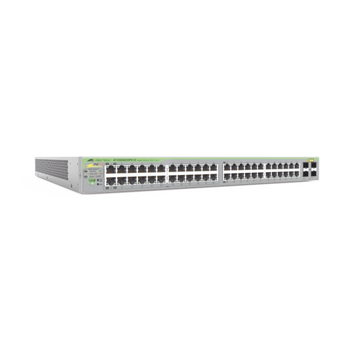 GIGABIT WEBSMART SWITCH, 48 PUERTOS POE+ 10/100/1000T, 4 PUERTOS SFP-Networking-ALLIED TELESIS-AT-GS950/52PSV2-10-Bsai Seguridad & Controles