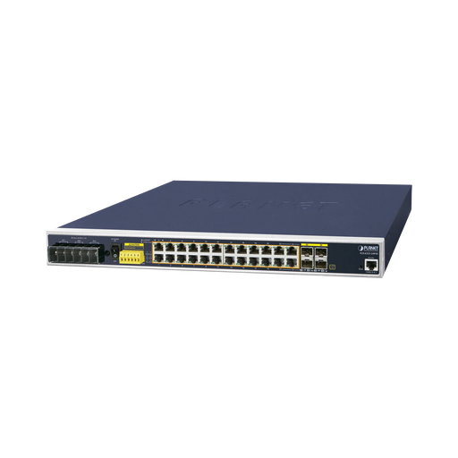 SWITCH POE INDUSTRIAL CAPA 3, CON 24 PUERTOS POE GIGABIT 802.3AF/AT, 4 PUERTOS SFP COMPARTIDOS 100 / 1000X, SOPORTA TEMPERATURAS EXTREMAS DE -40 ~ 75°C-Networking-PLANET-IGS-6325-24P4S-Bsai Seguridad & Controles