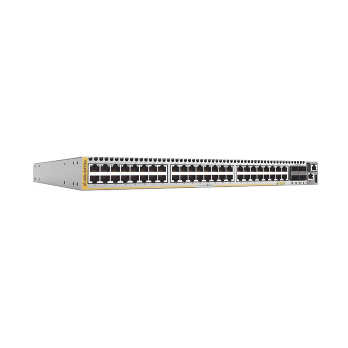 SWITCH MULTIGIGABIT DE CAPA 3 APILABLE 48 PUERTOS RJ45 1G/2.5G/5G/10G, 4 PUERTOS QSFP+/QSFP28 40G/100G-Networking-ALLIED TELESIS-AT-X950-52XTQM-B01-Bsai Seguridad & Controles