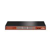SWITCH POE (802.3AF/AT) NO ADMINISTRABLE DE LARGO ALCANCE, HASTA 250M, CON 24 X 10/100MBPS + 2 X SFP GIGABIT COMBO, 250 W-Inyectores PoE-WI-TEK-Bsai Seguridad & Controles