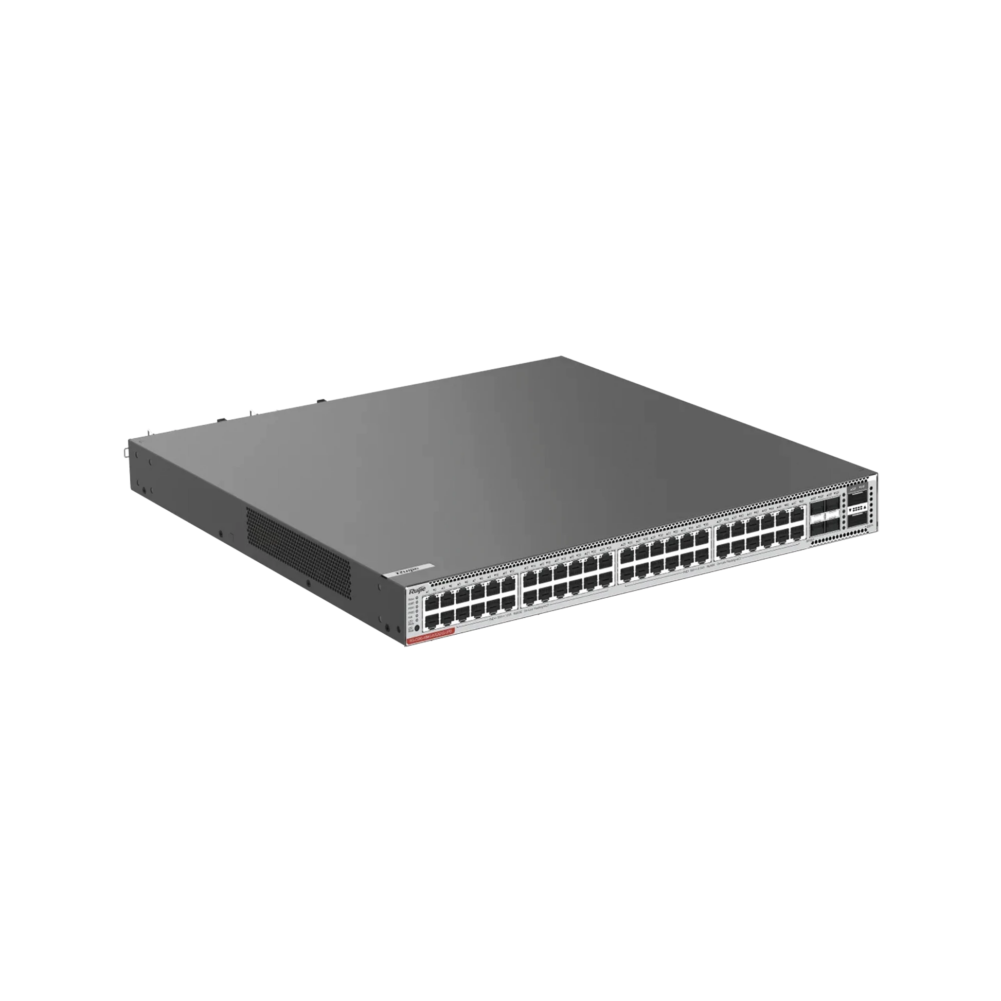 SWITCH CORE POE 802.3BT 1,600W CAPA 3 MULTI-GIGABIT 48 PUERTOS 5GB/2.5GB/1GB/100M, 4 PUERTOS FIBRA SFP28 25GB Y 2 PUERTOS FIBRA QSFP+ 40GB-Networking-RUIJIE-Bsai Seguridad & Controles