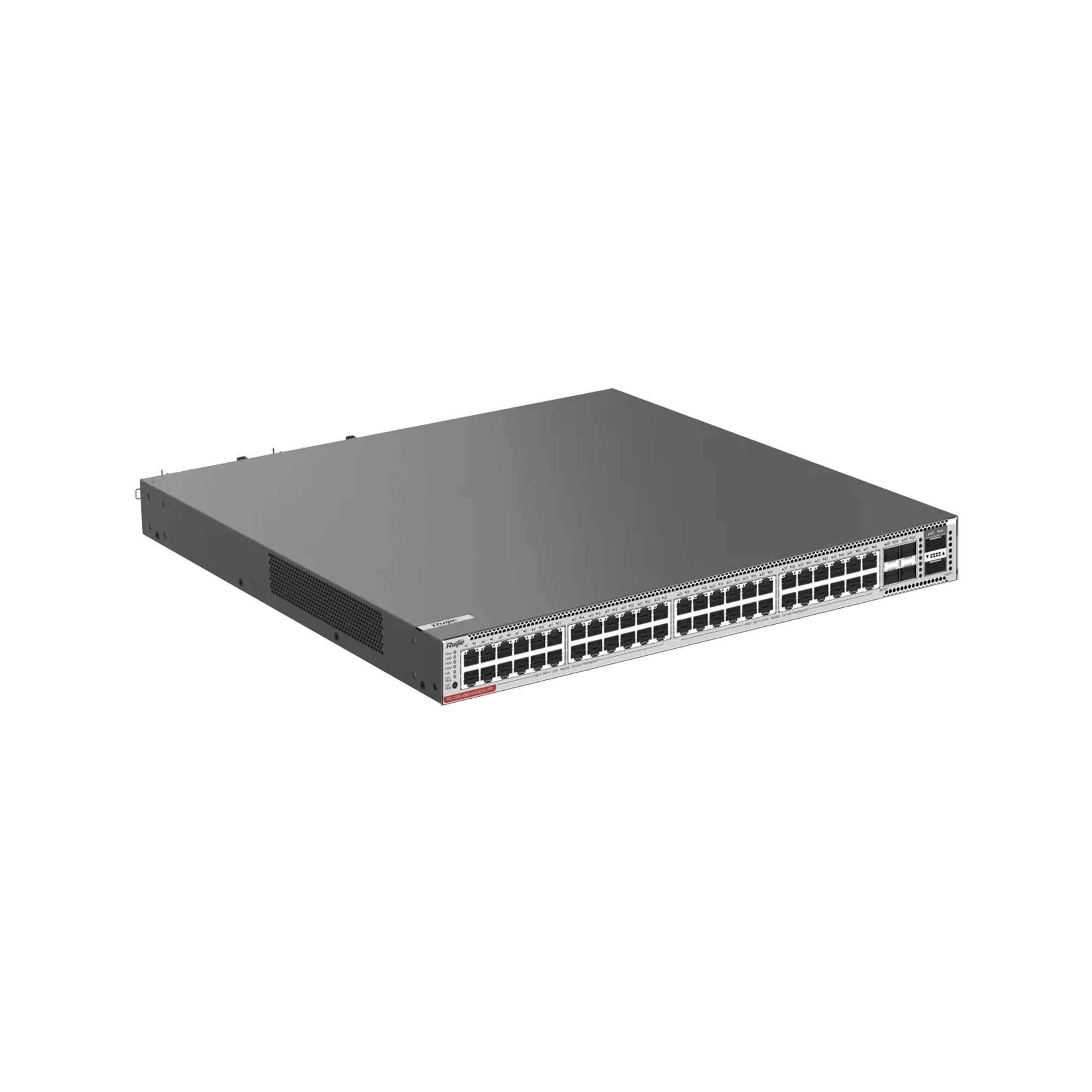 SWITCH CORE POE 802.3BT 1,600W CAPA 3 MULTI-GIGABIT 48 PUERTOS 5GB/2.5GB/1GB/100M, 4 PUERTOS FIBRA SFP28 25GB Y 2 PUERTOS FIBRA QSFP+ 40GB-Networking-RUIJIE-Bsai Seguridad & Controles