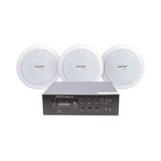 KIT DE AMPLIFICADOR DE 120W PARA ESCRITORIO | 3 ALTAVOCES DE PLAFÓN DE 5.5IN | 3.75 - 30W | SISTEMA 70/100V-Audio, Video y Voceo-EPCOM PROAUDIO-Bsai Seguridad & Controles