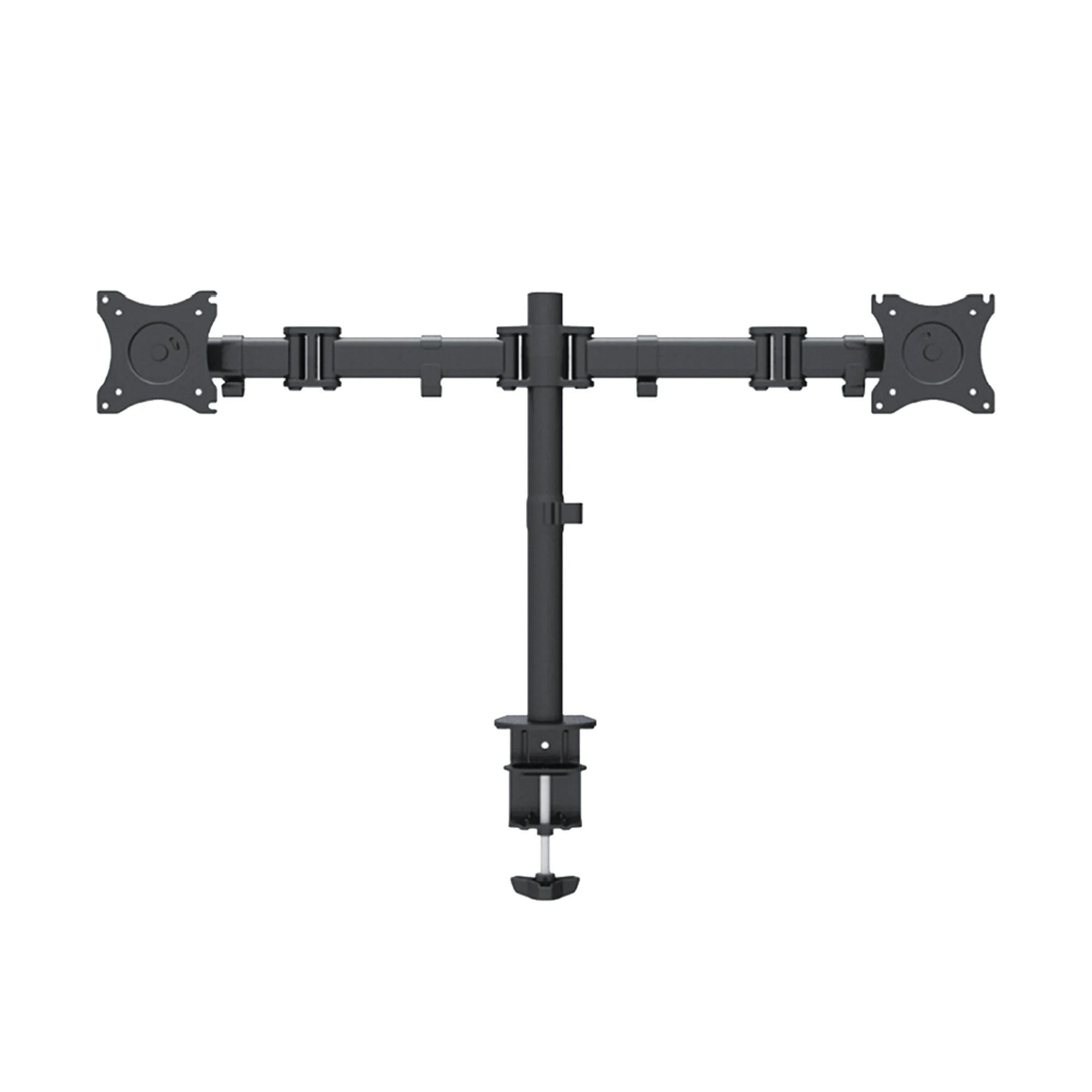 MONTAJE DE ESCRITORIO ARTICULADO PARA 2 MONITORES DE 13 A 27, CARGA MÁXIMA 15KG, VESA 75X75/100X100.-Monitores Pantallas y Mobiliario-EPCOM-Bsai Seguridad & Controles