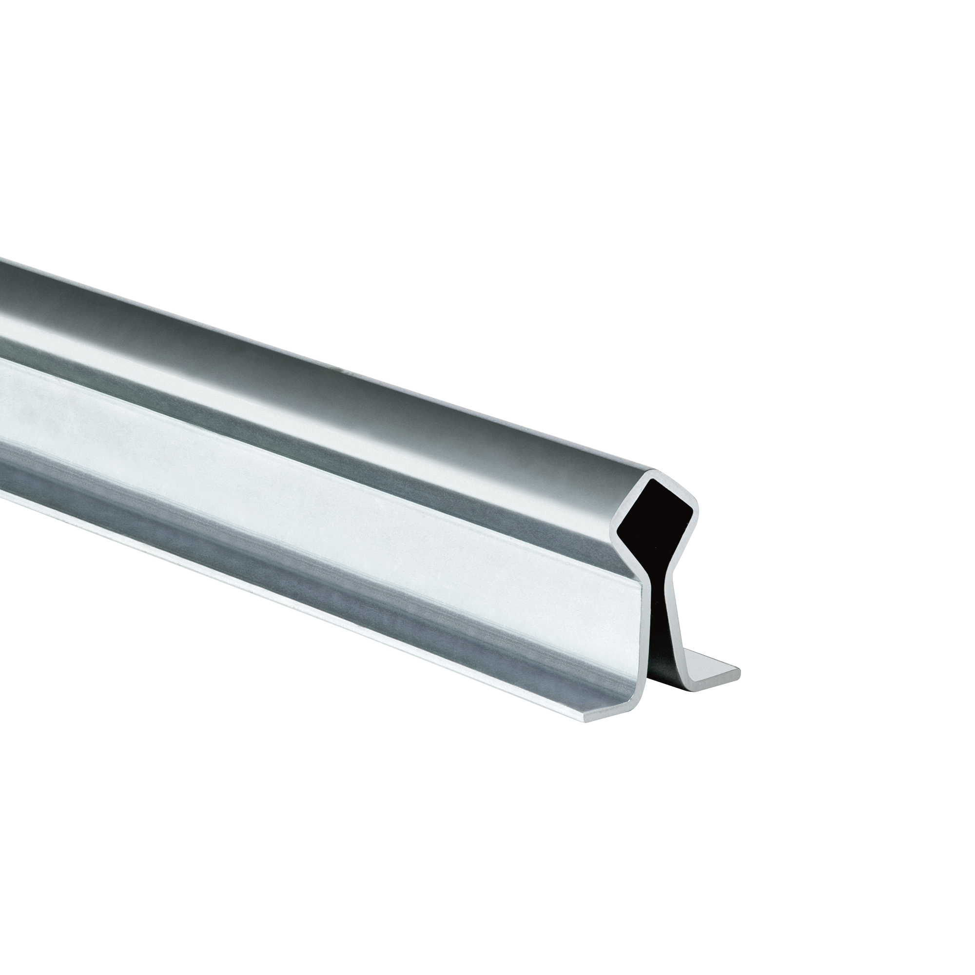GUÍA DE PISO PARA RUEDAS TIPO V DE 6M / PARA EMPOTRAR / FABRICADA EN ACERO GALVANIZADO
