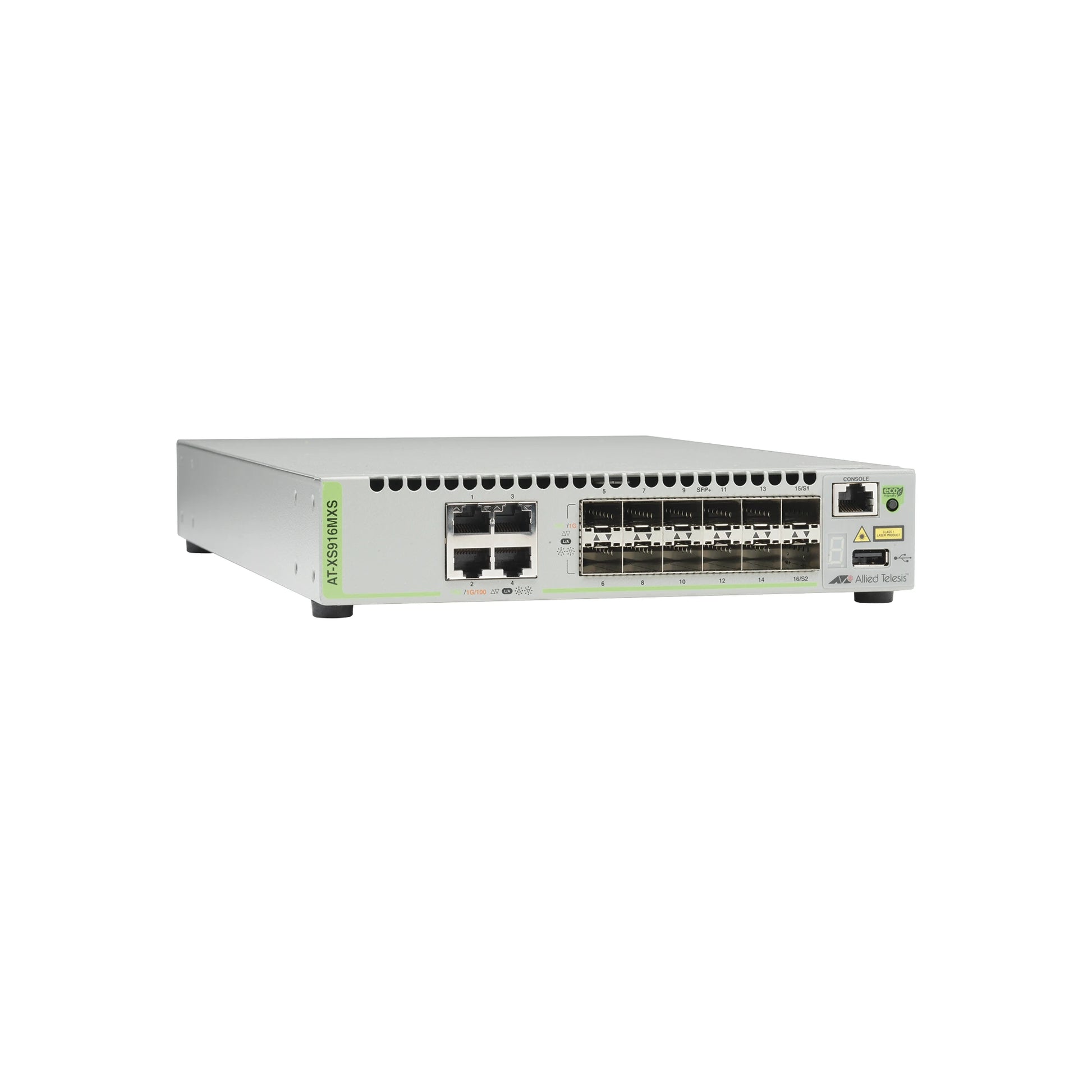 SWITCH CAPA 3 STACKEABLE 10 GIGABIT , 12 PUERTOS SFP/SFP+ 10G Y 4 PUERTOS 100/1000/10G BASE-T (RJ-45)-Networking-ALLIED TELESIS-Bsai Seguridad & Controles