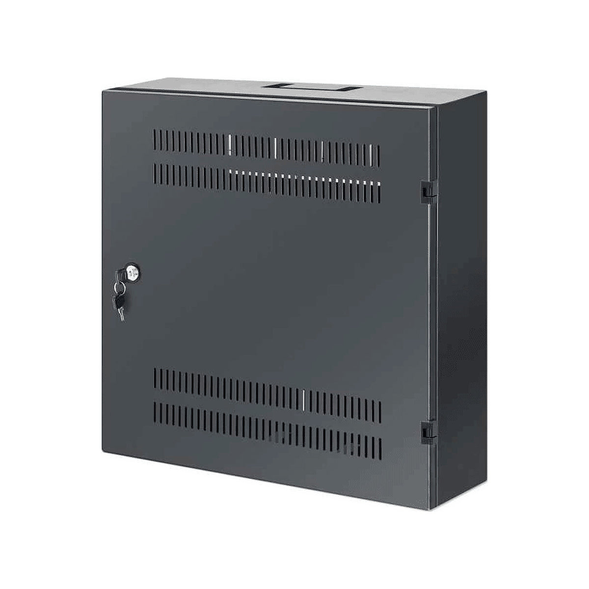 INTELLINET 713689 - GABINETE MURAL 19" DE TAMAÑO REDUCIDO / CAJA DELGADA QUE AHORRA ESPACIO CON SÓLO 17.0 CM DE PROFUNDIDAD, 4U DE RIELES HORIZONTALES Y 2U DE RIELES VERTICALES / NEGRO [ITL4970002]
