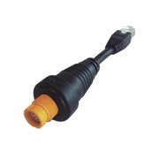 ADAPTADOR ETHERNET RJ45 / CONECTOR REDONDO AMARILLO / COMPATIBLE CON NSO EVO2 Y ZEUS2