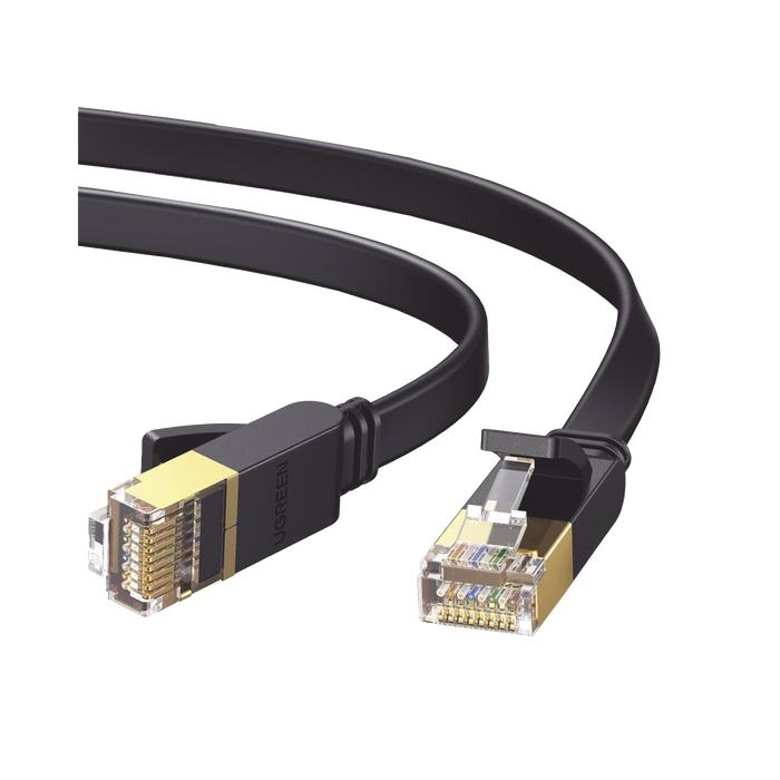 CABLE ETHERNET PLANO CAT7 U/FTP 10 GIGABIT 600MHZ 1M-Cableado de Cobre-UGREEN-11260-Bsai Seguridad & Controles