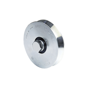 RUEDA DE 12 CM / CON CAPACIDAD PARA PUERTAS DE HASTA 240 KG / SIN SOPORTE / CANAL TIPO "V"