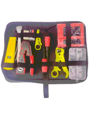 TCE LN-NET-TK-80 - KIT DE HERRAMIENTAS PARA INSTALACIÓN DE REDES PASS-THROUGH, CRIMPADORA RJ45, PROBADOR DE CABLES, PELACABLES Y ACCESORIOS #NUEVO1M-Herramienta-OEM-Bsai Seguridad & Controles