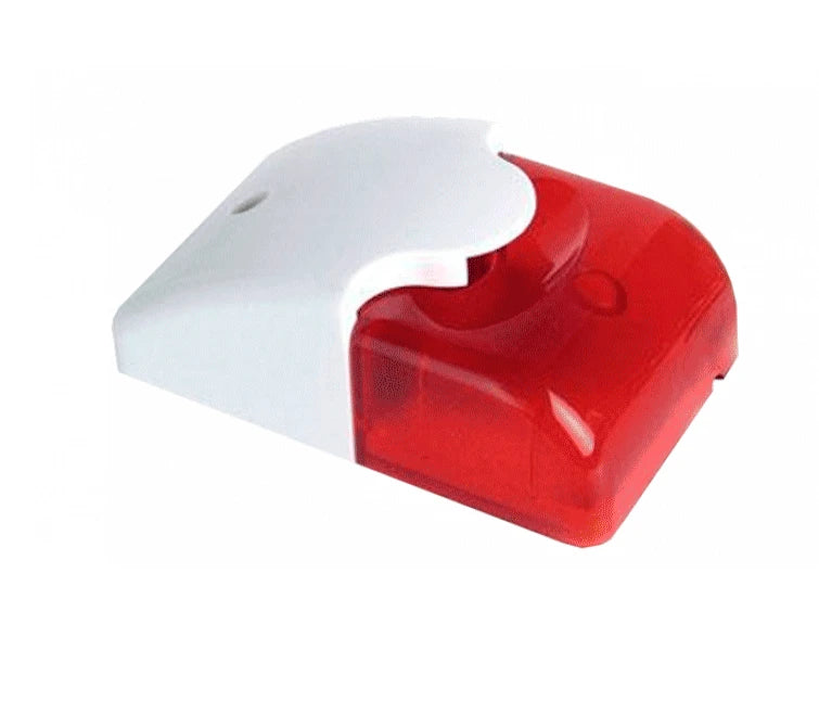 IHORN HC103 - SIRENA CON ESTROBO COLOR ROJO / INTERIOR / COMPATIBLE CON PANELES IHORN / RISCO / DSC / BOSCH / 12 V-Sirenas-HORN-Bsai Seguridad & Controles