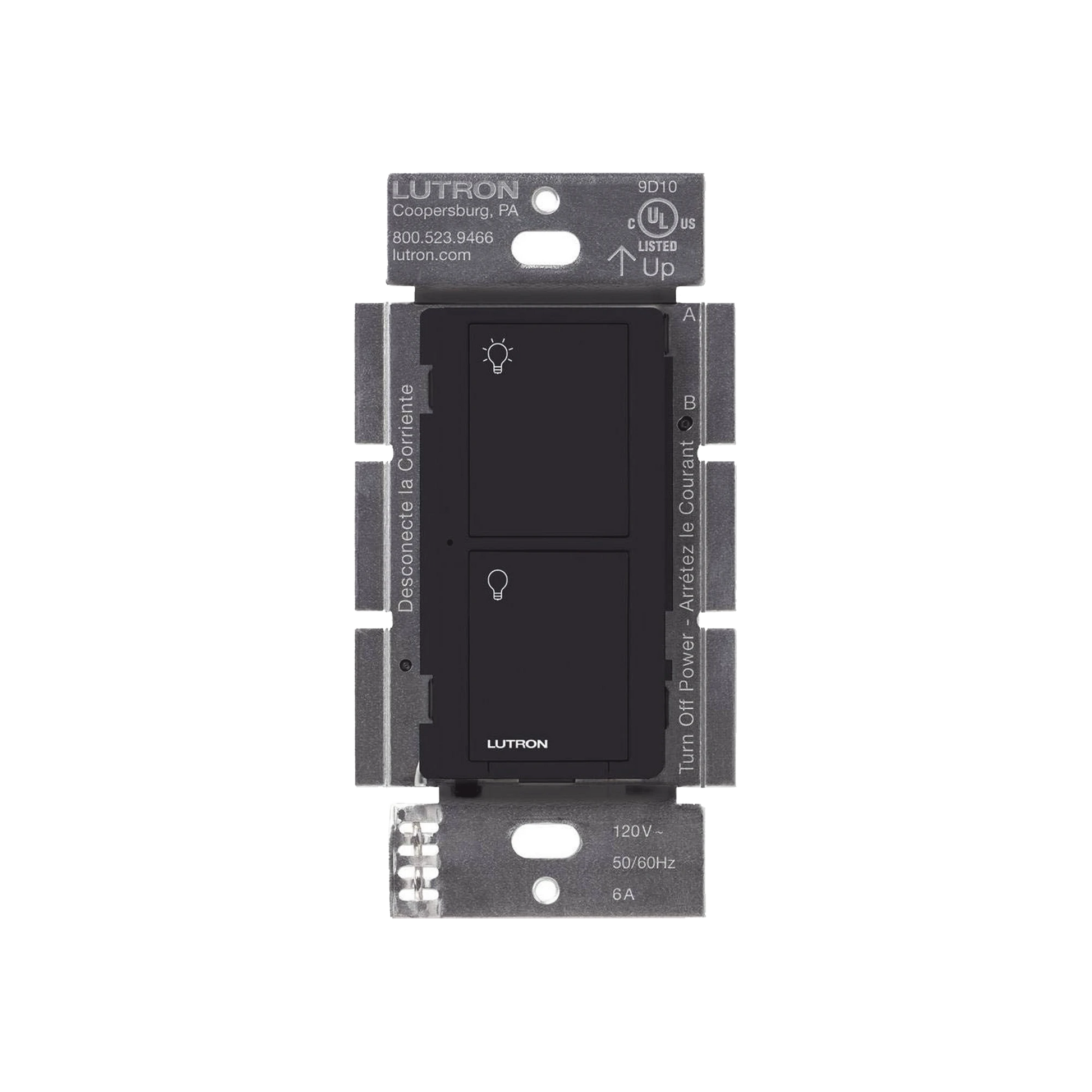 (CASETA WIRELESS) INTERRUPTOR INTELIGENTE ON/OFF, REQUIERE CABLE NEUTRO. 6A, /120V-Automatización - Casa Inteligente-LUTRON CASETA WIRELESS-Bsai Seguridad & Controles