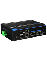 UTEPO UTP7204GEHPOE - SWITCH GIGABIT INDUSTRIAL HIGH POE 4 PUERTOS / 802.3 AF / 802.3AT / 2 PUERTOS COMBO UPLINK GIGABIT / HASTA 60W POR PUERTO / 120W TOTALES-Switches POE-UTEPO-Bsai Seguridad & Controles