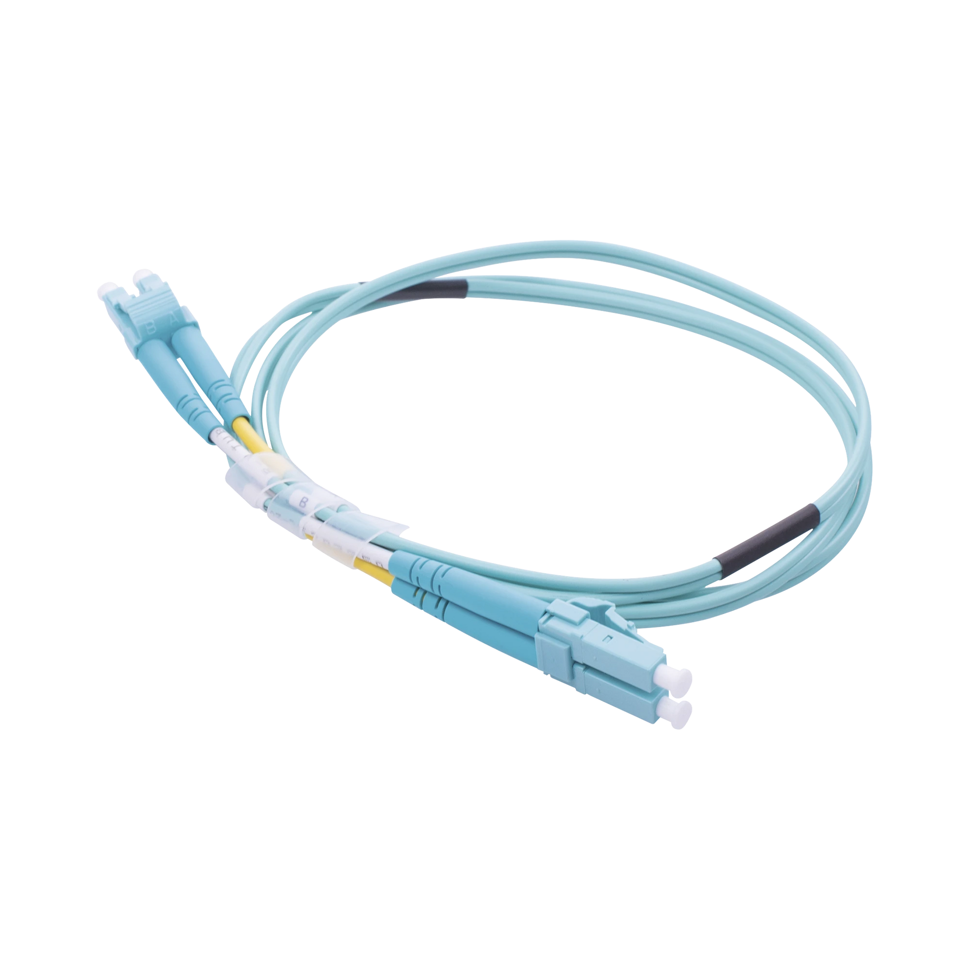 JUMPER DE FIBRA ÓPTICA MULTIMODO OM3 50/125 LC-LC OFNR (RISER), 2.0 MM, DÚPLEX, AQUA, 1 METRO-Jumpers y Pigtails-LINKEDPRO BY EPCOM-Bsai Seguridad & Controles