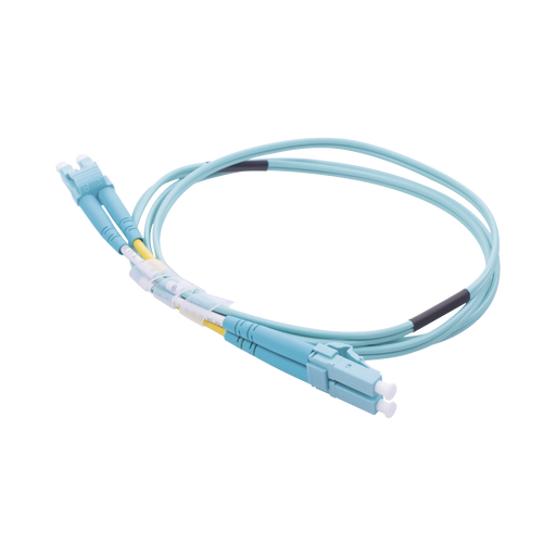 JUMPER DE FIBRA ÓPTICA MULTIMODO OM3 50/125 LC-LC OFNR (RISER), 2.0 MM, DÚPLEX, AQUA, 1 METRO-Jumpers y Pigtails-LINKEDPRO BY EPCOM-LP-FOM3-LCLC-R01-Bsai Seguridad & Controles