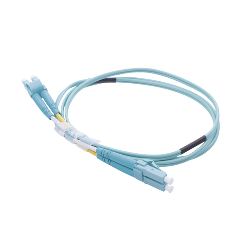 JUMPER DE FIBRA ÓPTICA MULTIMODO OM4 50/125 LC-LC OFNR (RISER), 2.0 MM, DÚPLEX, AQUA, 1 METRO-Fibra Óptica-LINKEDPRO BY EPCOM-LP-FOM4-LCLC-R01-Bsai Seguridad & Controles