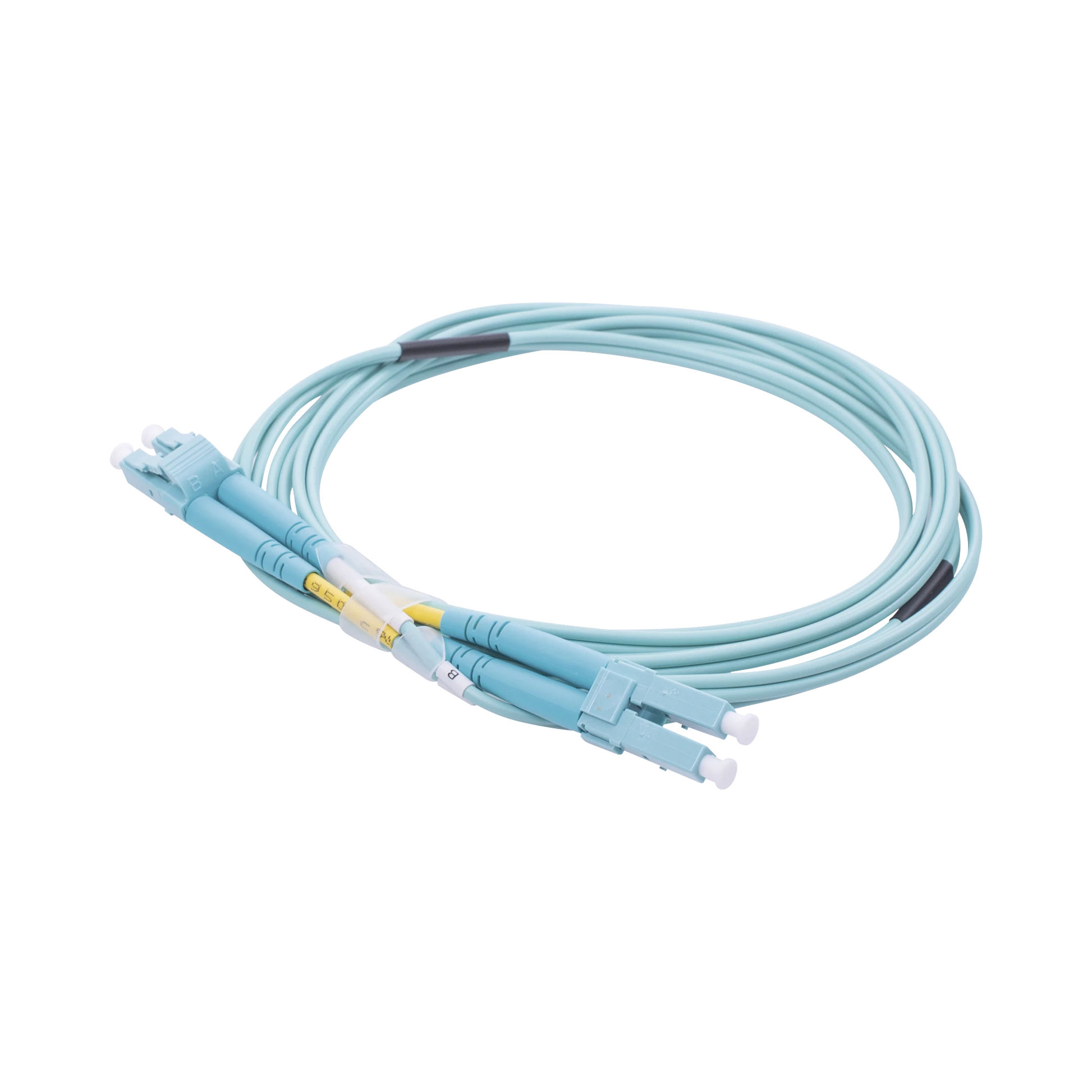 JUMPER DE FIBRA ÓPTICA MULTIMODO OM3 50/125 LC-LC OFNR (RISER), 2.0 MM, DÚPLEX, AQUA, 2 METROS-Jumpers y Pigtails-LINKEDPRO BY EPCOM-Bsai Seguridad & Controles