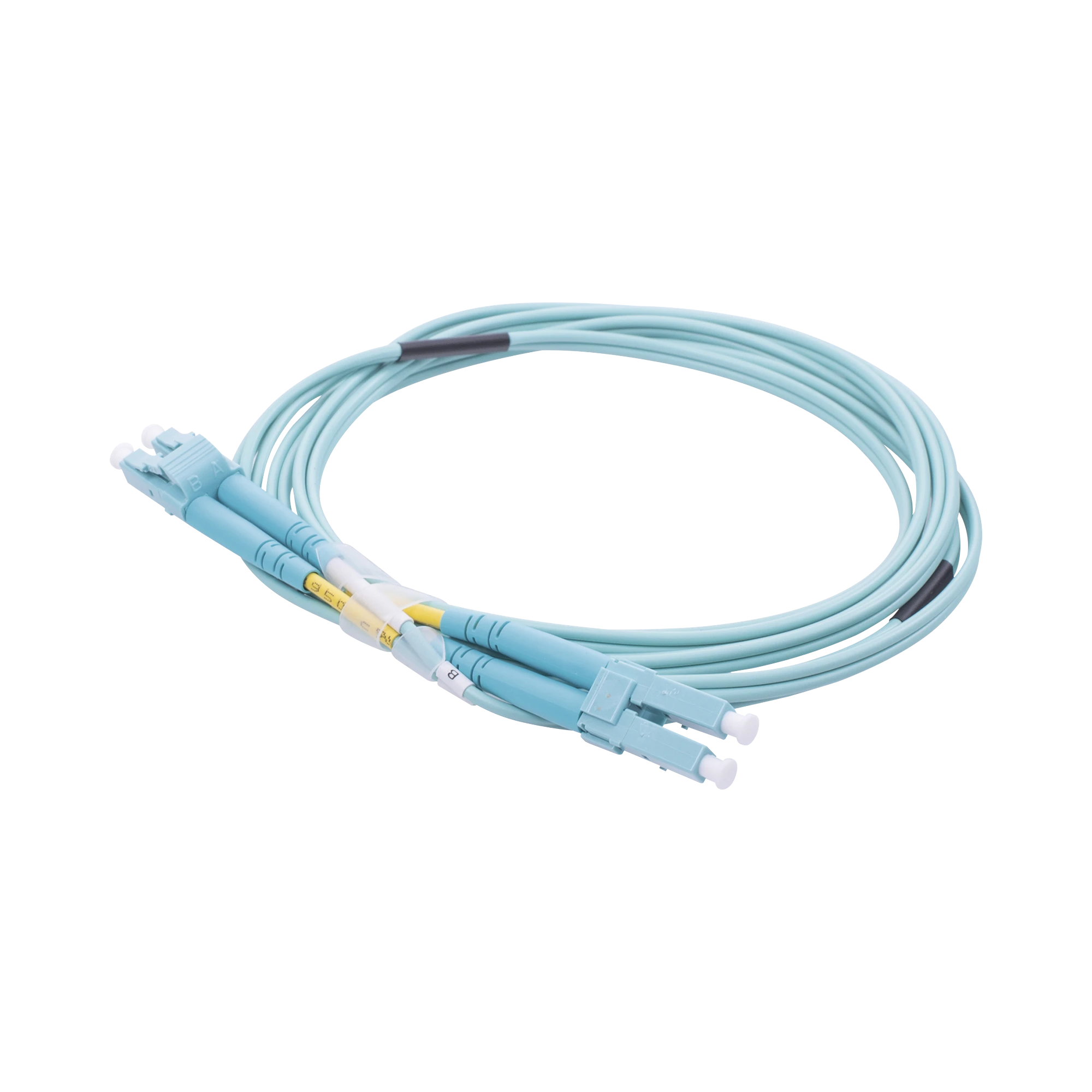 JUMPER DE FIBRA ÓPTICA MULTIMODO OM3 50/125 LC-LC OFNR (RISER), 2.0 MM, DÚPLEX, AQUA, 2 METROS-Jumpers y Pigtails-LINKEDPRO BY EPCOM-Bsai Seguridad & Controles
