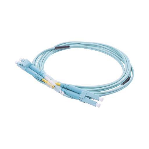 JUMPER DE FIBRA ÓPTICA MULTIMODO OM3 50/125 LC-LC OFNR (RISER), 2.0 MM, DÚPLEX, AQUA, 2 METROS-Jumpers y Pigtails-LINKEDPRO BY EPCOM-LP-FOM3-LCLC-R02-Bsai Seguridad & Controles