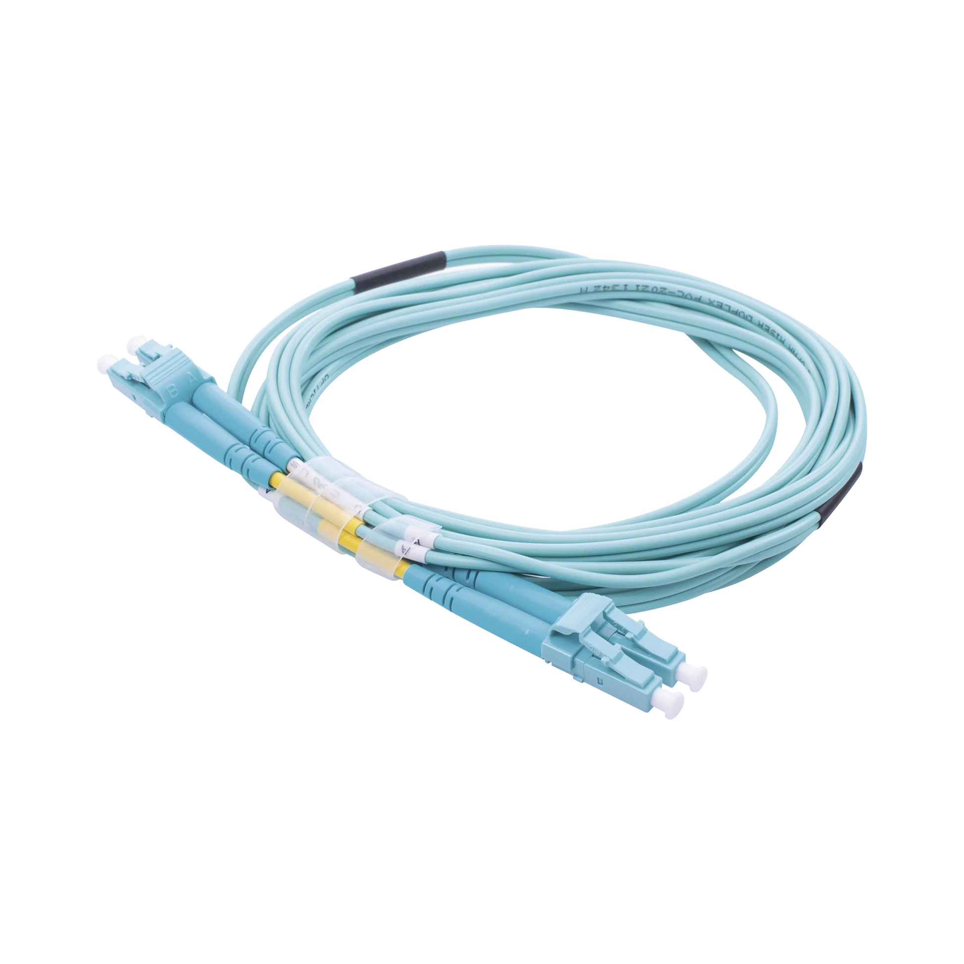 JUMPER DE FIBRA ÓPTICA MULTIMODO OM3 50/125 LC-LC OFNR (RISER), 2.0 MM, DÚPLEX, AQUA, 3 METROS-Jumpers y Pigtails-LINKEDPRO BY EPCOM-Bsai Seguridad & Controles