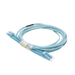 JUMPER DE FIBRA ÓPTICA MULTIMODO OM4 50/125 LC-LC OFNR (RISER), 2.0 MM, DÚPLEX, AQUA, 3 METROS-Fibra Óptica-LINKEDPRO BY EPCOM-Bsai Seguridad & Controles