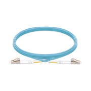 JUMPER DE FIBRA ÓPTICA MULTIMODO OM3 50/125 LC-LC OFNR (RISER), 2.0 MM, DÚPLEX, AQUA, 5 METROS-Jumpers y Pigtails-LINKEDPRO BY EPCOM-Bsai Seguridad & Controles