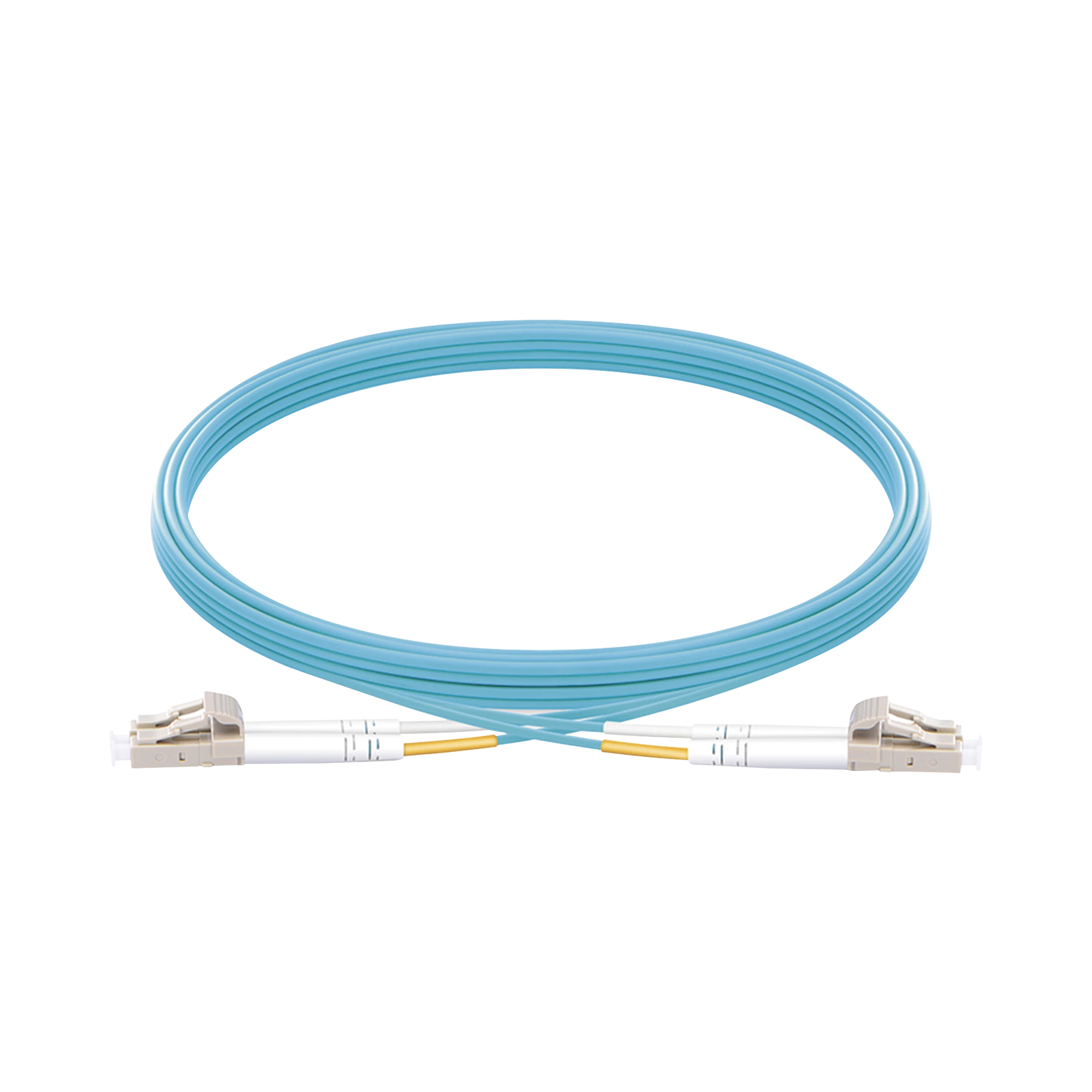 JUMPER DE FIBRA ÓPTICA MULTIMODO OM3 50/125 LC-LC OFNR (RISER), 2.0 MM, DÚPLEX, AQUA, 5 METROS-Jumpers y Pigtails-LINKEDPRO BY EPCOM-Bsai Seguridad & Controles