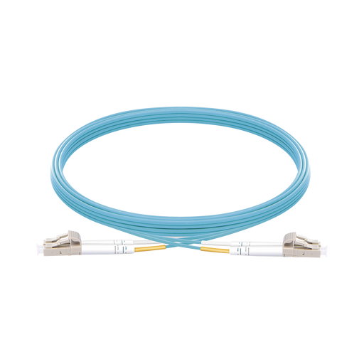JUMPER DE FIBRA ÓPTICA MULTIMODO OM3 50/125 LC-LC OFNR (RISER), 2.0 MM, DÚPLEX, AQUA, 5 METROS-Jumpers y Pigtails-LINKEDPRO BY EPCOM-Bsai Seguridad & Controles