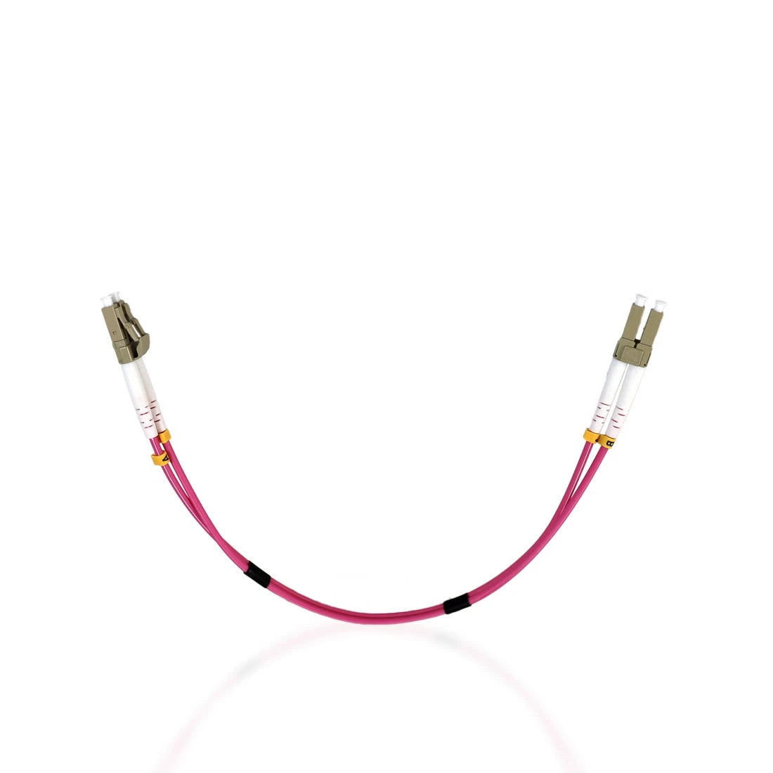 JUMPER DE FIBRA OPTICA ENSON ENS-JUMP030MM4 FORRO DE PVC TIPO DE FIBRA MULTIMODO OM4 50/125 MICRAS CONECTORES LC DUPLEX - LC DUPLEX LONGITUD 1 PIE - 30 CMS-Fibra Óptica-ENSON-Bsai Seguridad & Controles