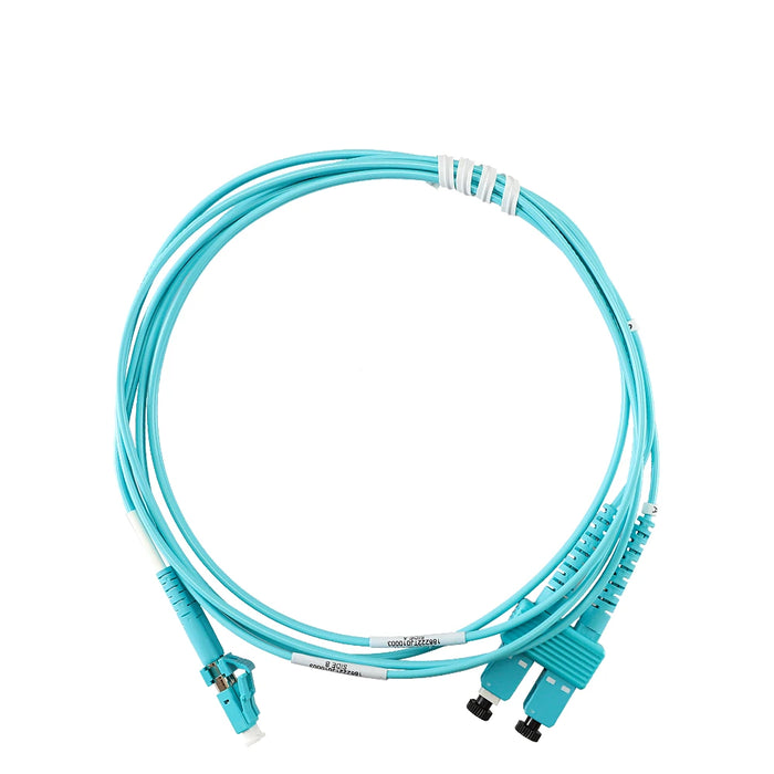 JUMPER DE FIBRA OPTICA BELDEN FP3LDSD002M FORRO PVC COLOR AQUA FLAMABILIDAD OFNR RISER TIPO DE FIBRA MULTIMODO OM3 50/125 MICRAS CONECTORES LC DUPLEX - SC DUPLEX LONGITUD 2 METROS APLICACIONES ADECUADAS CENTROS DE DATOS SALAS DE EQUIPOS PRINCIPALES SAL...-Fibra &Oacute;ptica-BELDEN-FP3LDSD002M-Bsai Seguridad & Controles