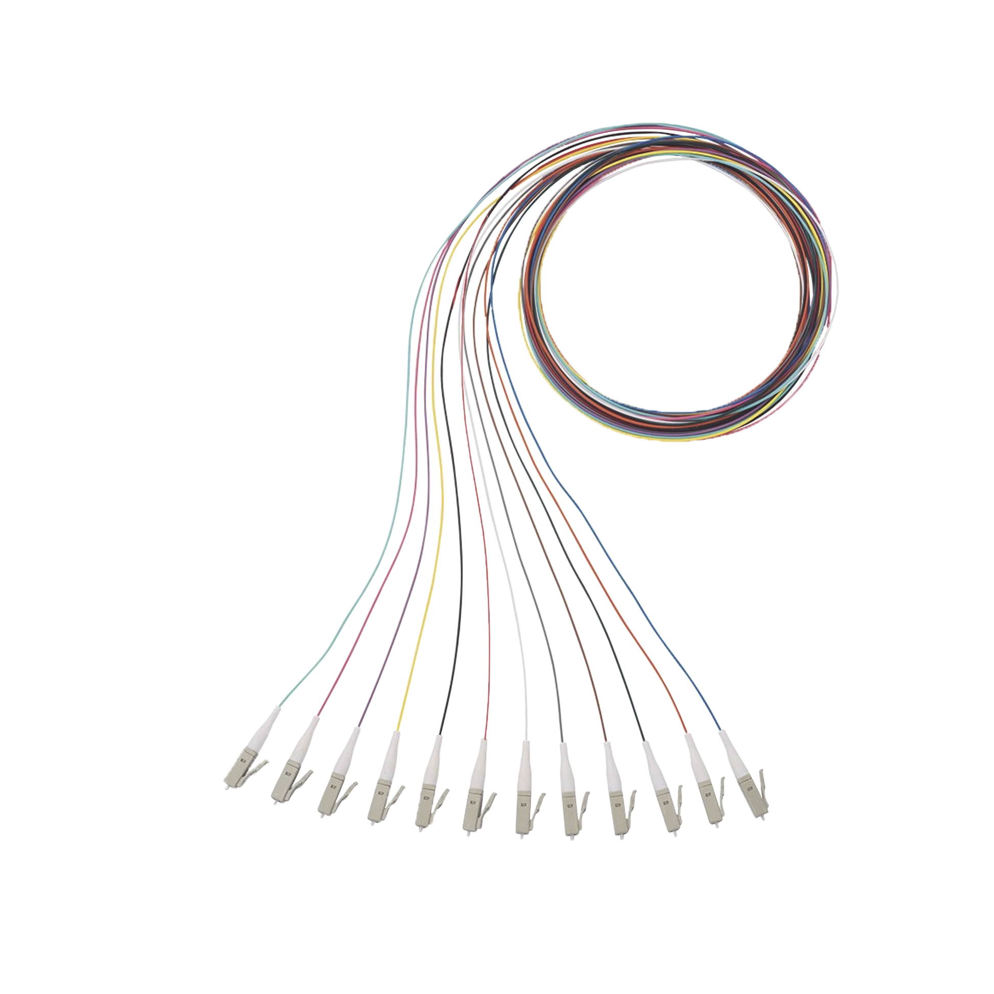 KIT DE 12 PIGTAILS CON CONECTOR LC, MULTIMODO 50/125 OM3, 900UM, DE 1 METRO-Jumpers y Pigtails-PANDUIT-Bsai Seguridad & Controles