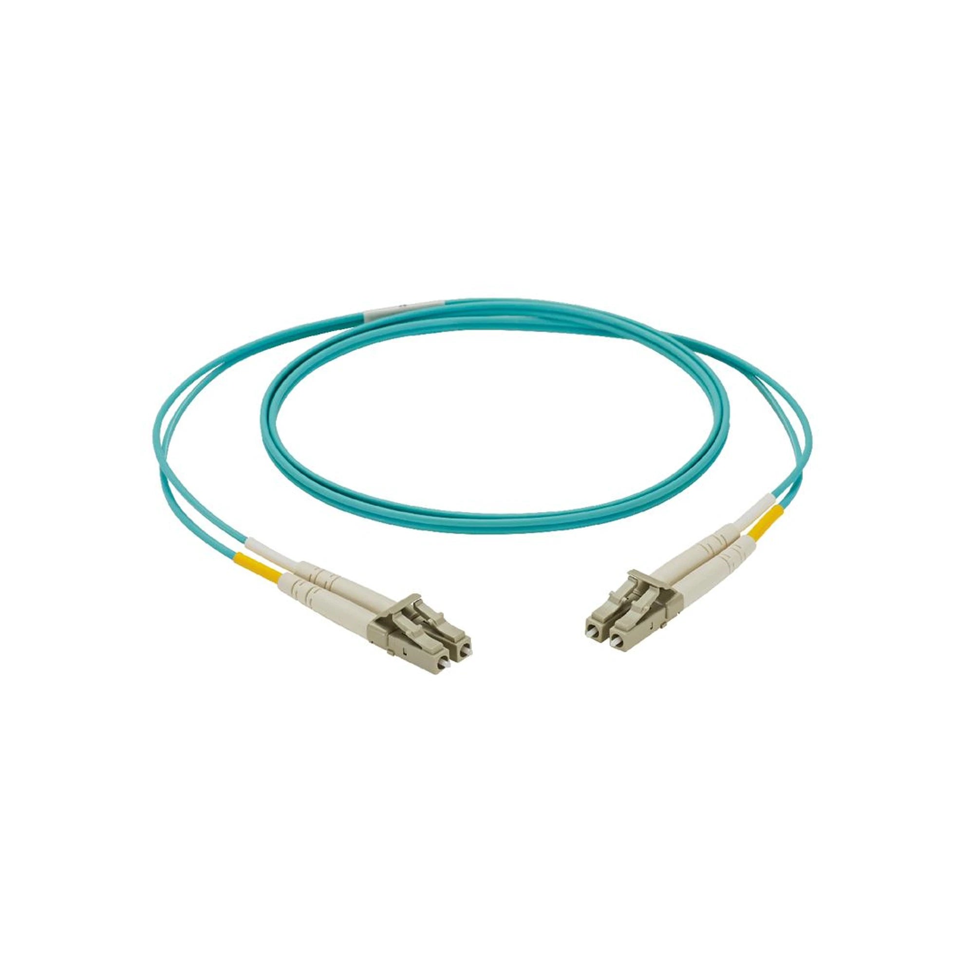 JUMPER DE FIBRA OPTICA MULTIMODO 50/125 OM3, LC-LC DUPLEX, LSZH, COLOR AQUA, 3 METROS-Fibra Óptica-PANDUIT-Bsai Seguridad & Controles
