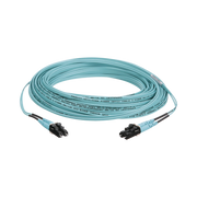 JUMPER DE FIBRA OPTICA MULTIMODO 50/125 OM3, LC-LC DUPLEX, OFNR (RISER), COLOR AQUA, 10 METROS-Fibra Óptica-PANDUIT-Bsai Seguridad & Controles