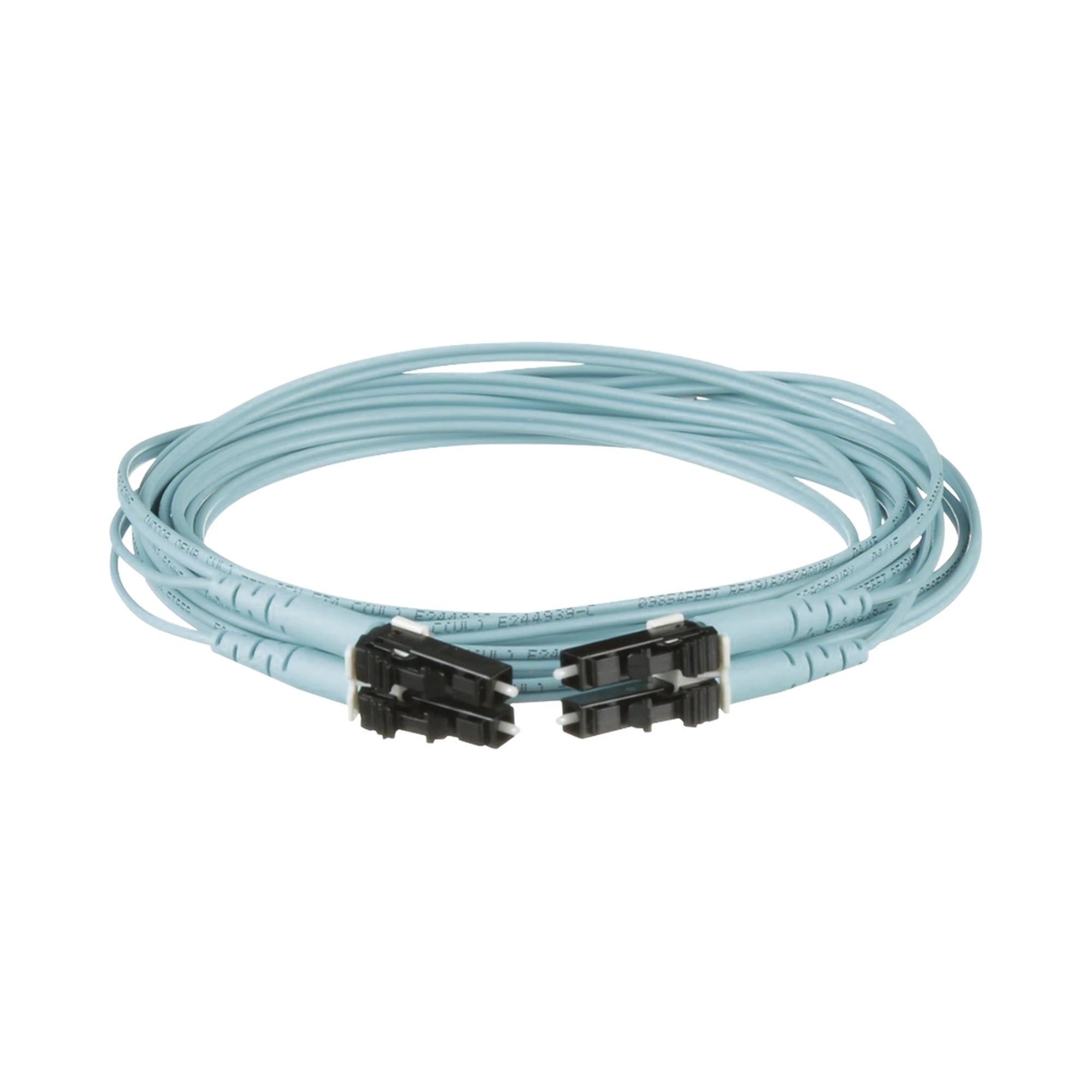 JUMPER DE FIBRA OPTICA MULTIMODO 50/125 OM3, LC-LC DUPLEX, OFNR (RISER), COLOR AQUA, 4 METROS-Jumpers y Pigtails-PANDUIT-Bsai Seguridad & Controles