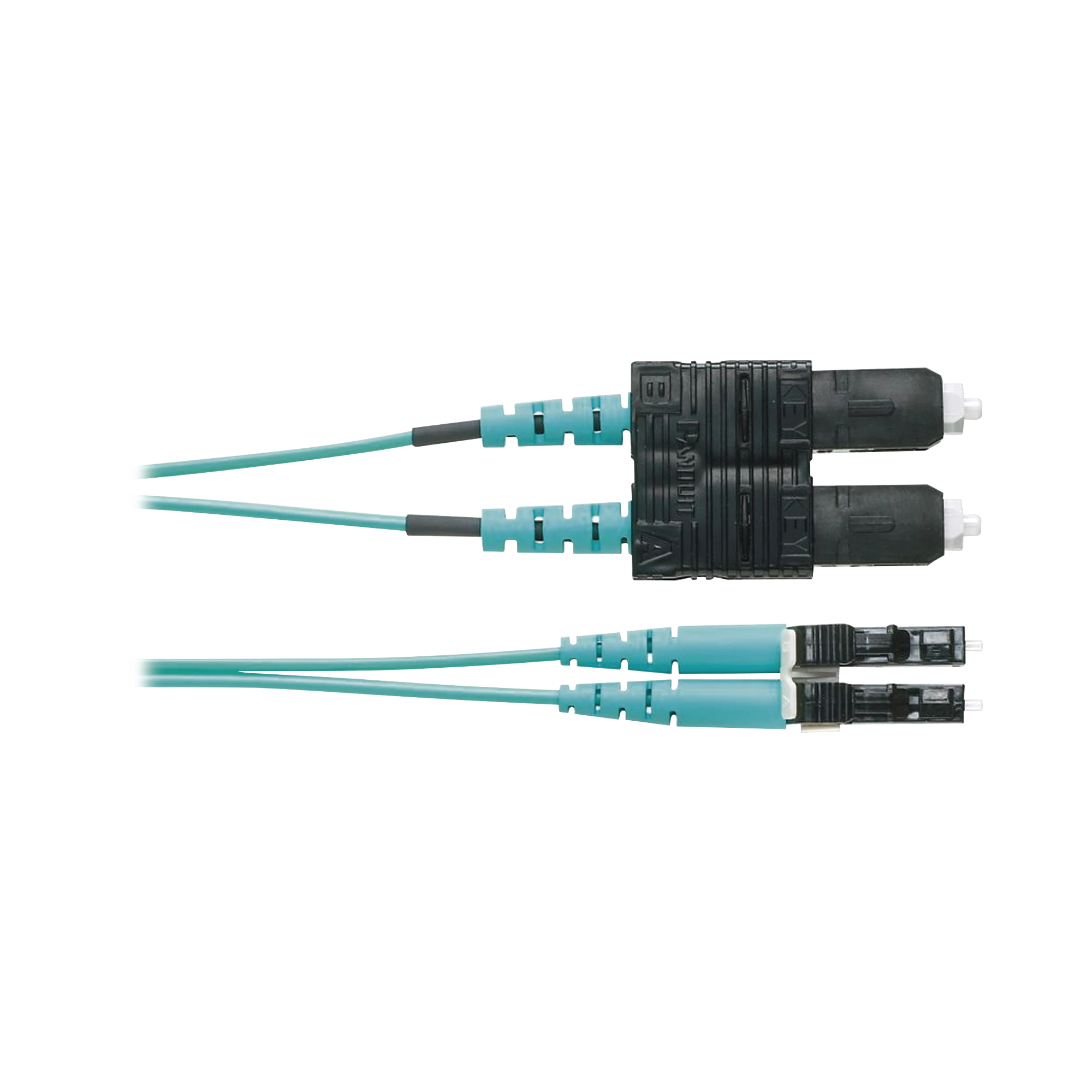 JUMPER DE FIBRA OPTICA MULTIMODO 50/125 OM3, LC-SC DUPLEX, OFNR (RISER), COLOR AQUA, 1 METRO-Jumpers y Pigtails-PANDUIT-Bsai Seguridad & Controles