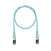 JUMPER DE FIBRA OPTICA MULTIMODO 50/125 OM3, SC-SC DUPLEX, LSZH (CERO HALÓGENOS), COLOR AQUA, 8 METROS-Fibra Óptica-PANDUIT-Bsai Seguridad & Controles
