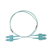 JUMPER DE FIBRA ÓPTICA MULTIMODO OM3 50/125 SC-SC OFNR (RISER), 2.0 MM, DÚPLEX, AQUA, 3 METROS-Jumpers y Pigtails-LINKEDPRO BY EPCOM-Bsai Seguridad & Controles