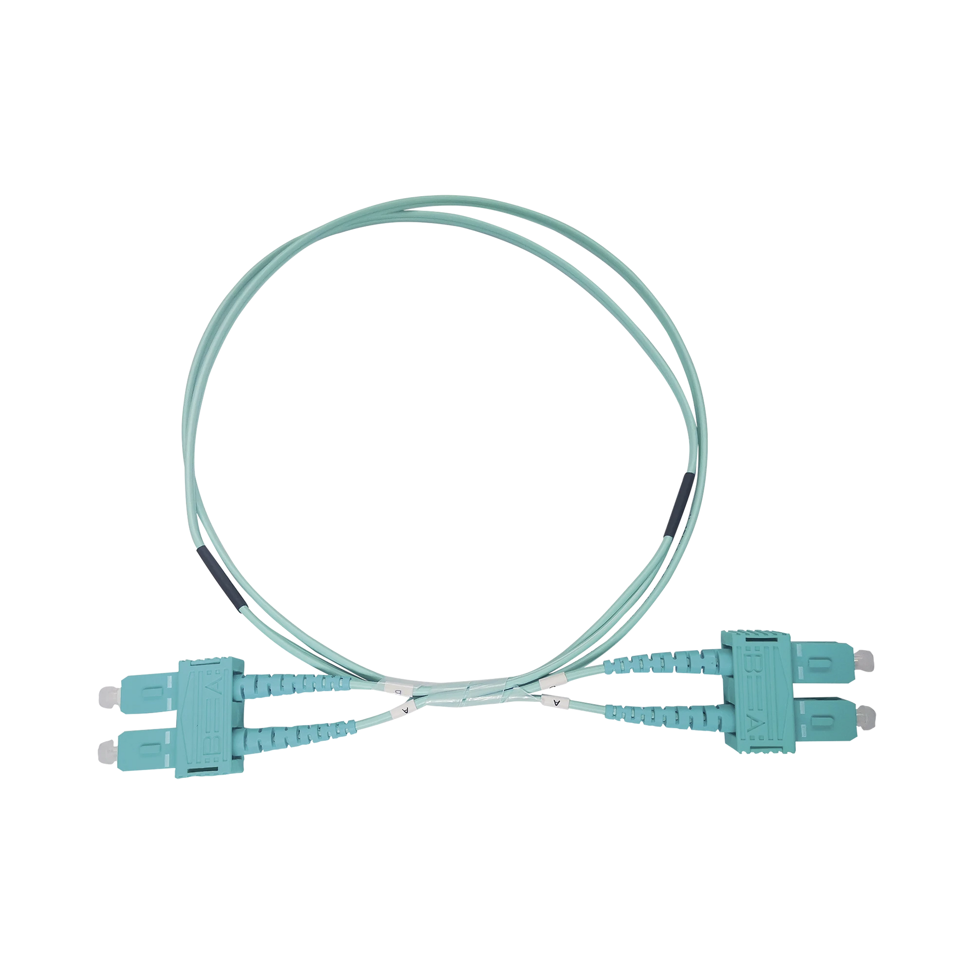 JUMPER DE FIBRA ÓPTICA MULTIMODO OM3 50/125 SC-SC OFNR (RISER), 2.0 MM, DÚPLEX, AQUA, 3 METROS-Jumpers y Pigtails-LINKEDPRO BY EPCOM-Bsai Seguridad & Controles