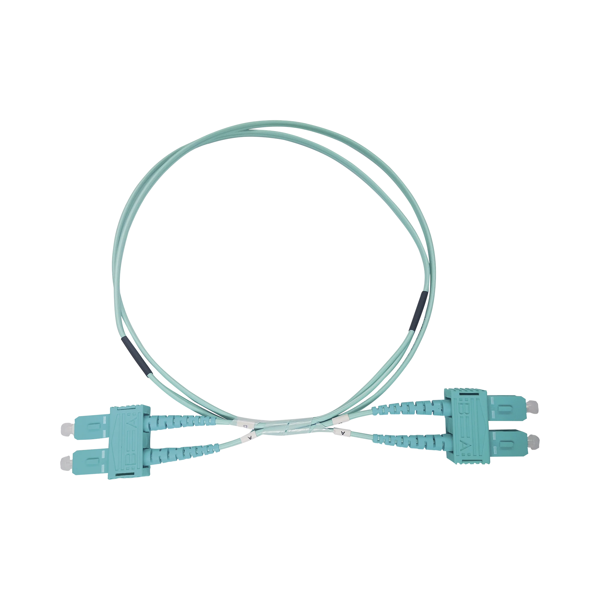 JUMPER DE FIBRA ÓPTICA MULTIMODO OM3 50/125 SC-SC OFNR (RISER), 2.0 MM, DÚPLEX, AQUA, 3 METROS-Jumpers y Pigtails-LINKEDPRO BY EPCOM-Bsai Seguridad & Controles