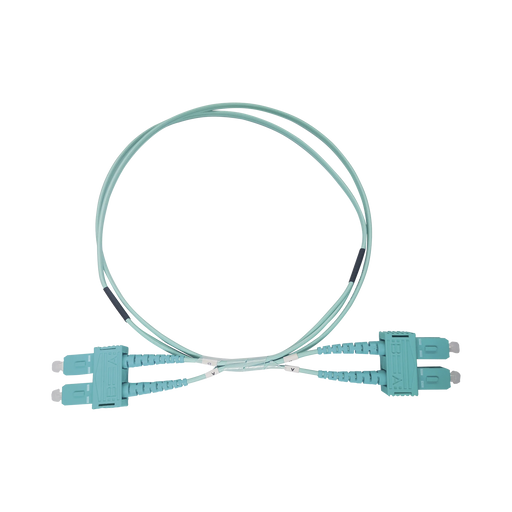 JUMPER DE FIBRA ÓPTICA MULTIMODO OM3 50/125 SC-SC OFNR (RISER), 2.0 MM, DÚPLEX, AQUA, 3 METROS-Jumpers y Pigtails-LINKEDPRO BY EPCOM-Bsai Seguridad & Controles