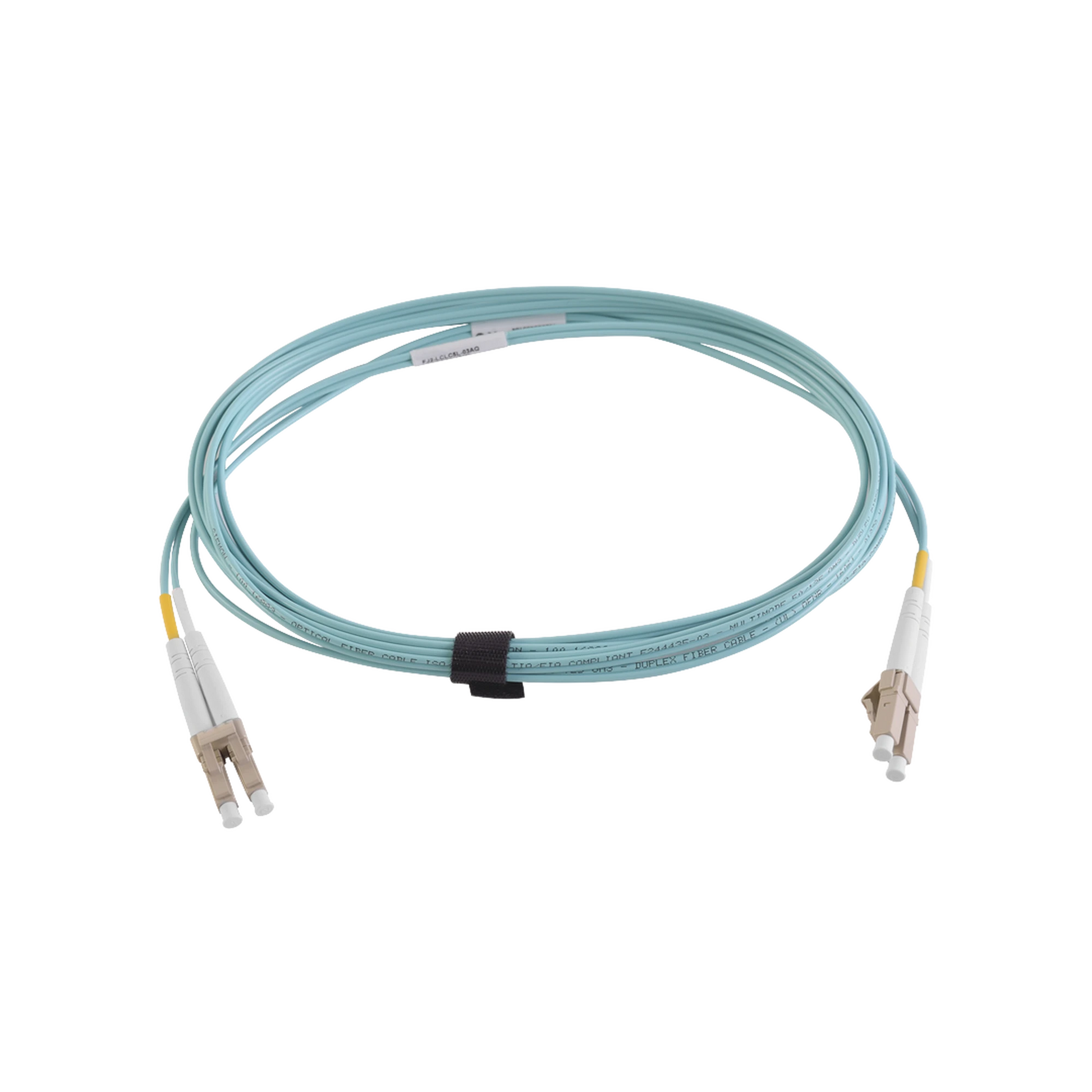 JUMPER DE FIBRA ÓPTICA MULTIMODO 50/125 XGLO OM3, LC-LC DUPLEX, OFNR, COLOR AQUA, 5 METROS-Fibra Óptica-SIEMON-Bsai Seguridad & Controles