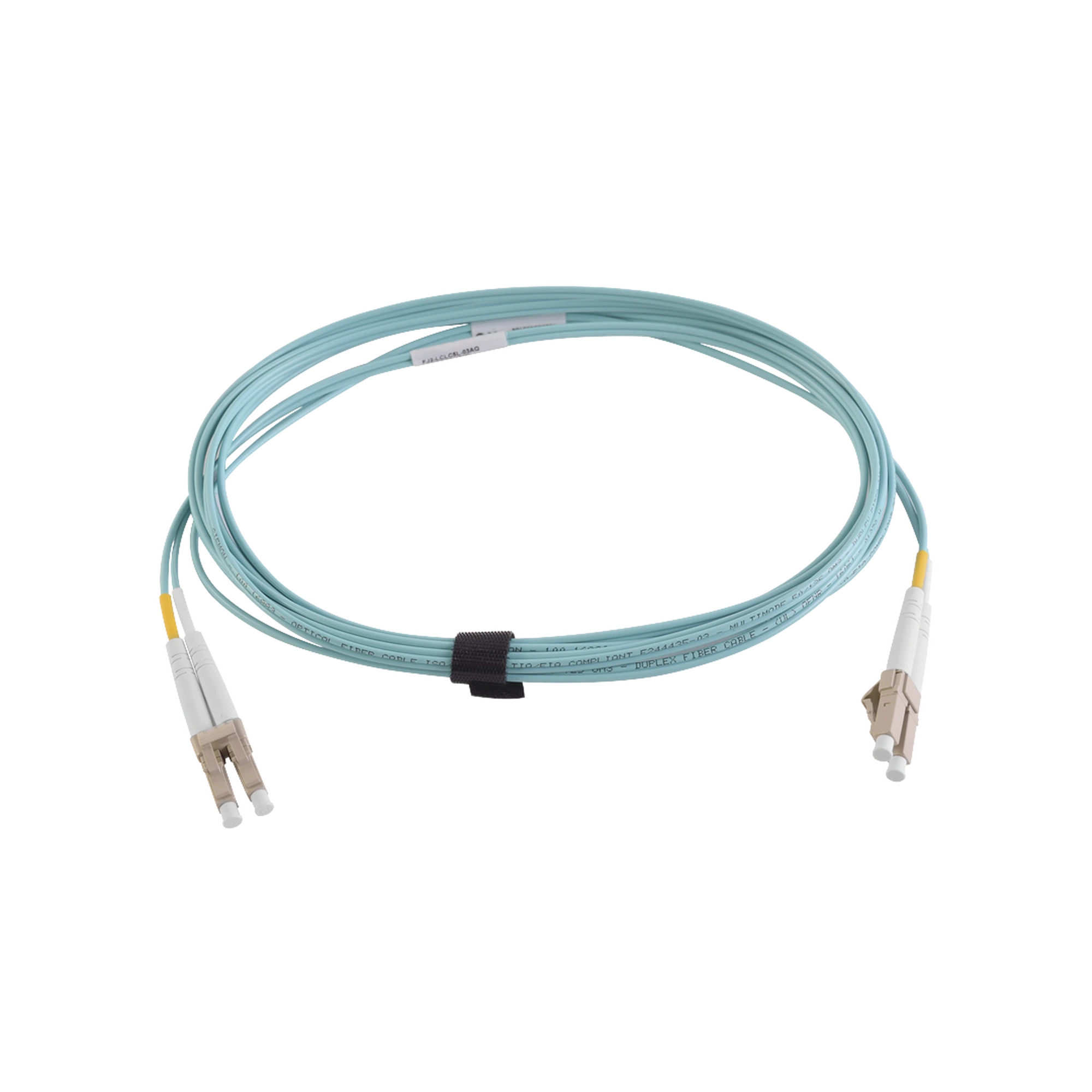 JUMPER DE FIBRA ÓPTICA MULTIMODO 50/125 XGLO OM3, LC-LC DUPLEX, OFNR, COLOR AQUA, 5 METROS-Fibra Óptica-SIEMON-Bsai Seguridad & Controles