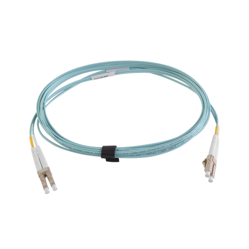 JUMPER DE FIBRA ÓPTICA MULTIMODO 50/125 XGLO OM4, LC-LC DUPLEX, OFNR, COLOR AQUA, 2 METROS-Fibra Óptica-SIEMON-Bsai Seguridad & Controles