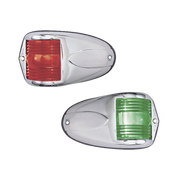 SET DE LUCES LATERALES DE MONTAJE HORIZONTAL CON CARCASA DE ACERO PARA EMBARCACIONES A MOTOR DE MENOS DE 12 METROS